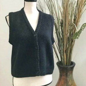 J. Crew Wool Sweater Vest Ribbed Knit Small